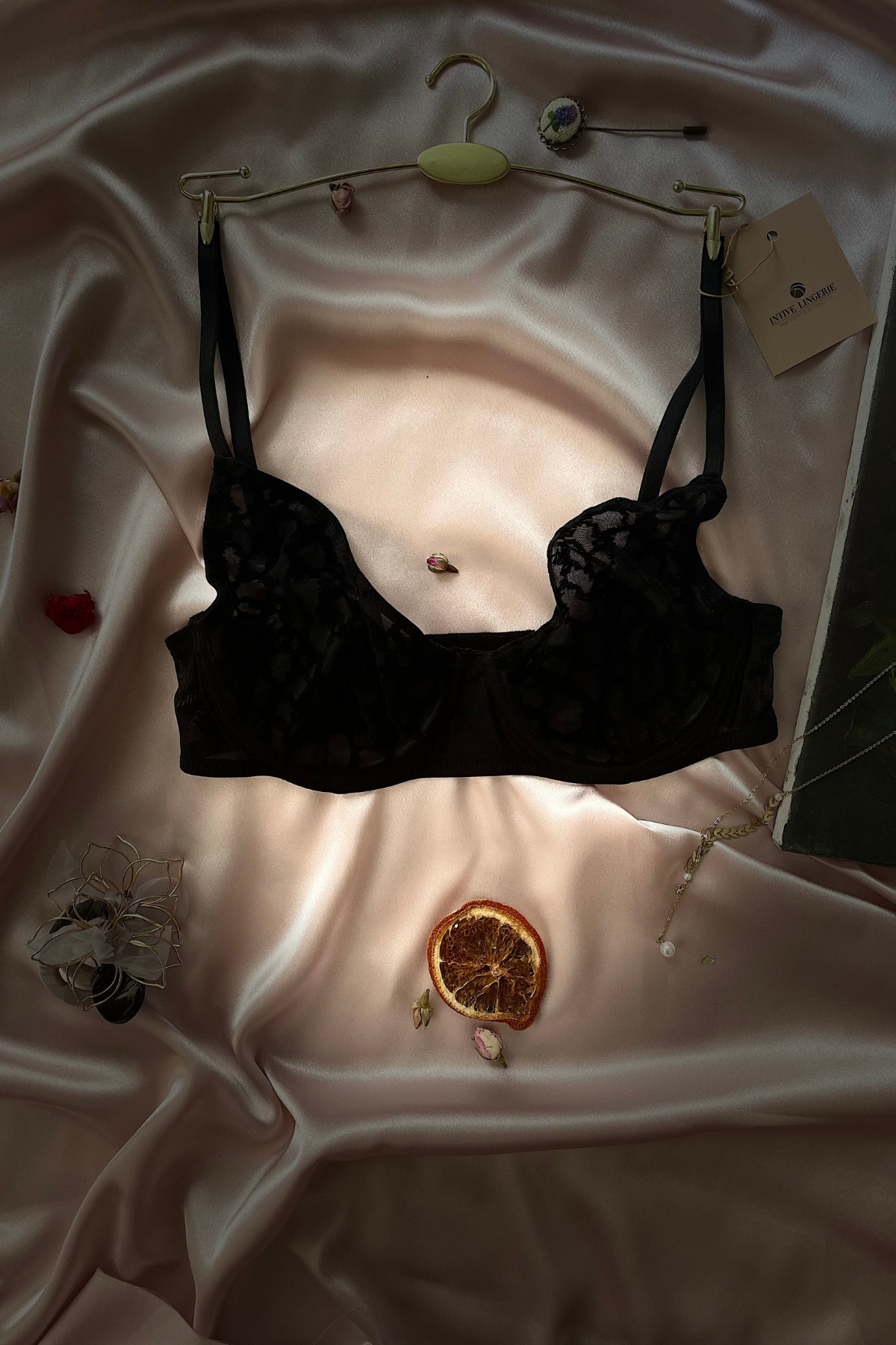 Kadın Siyah Leopar Desenli Balenli Transparan detaylı Günlük Kullanım Sütyen-Isla Siyah - 85