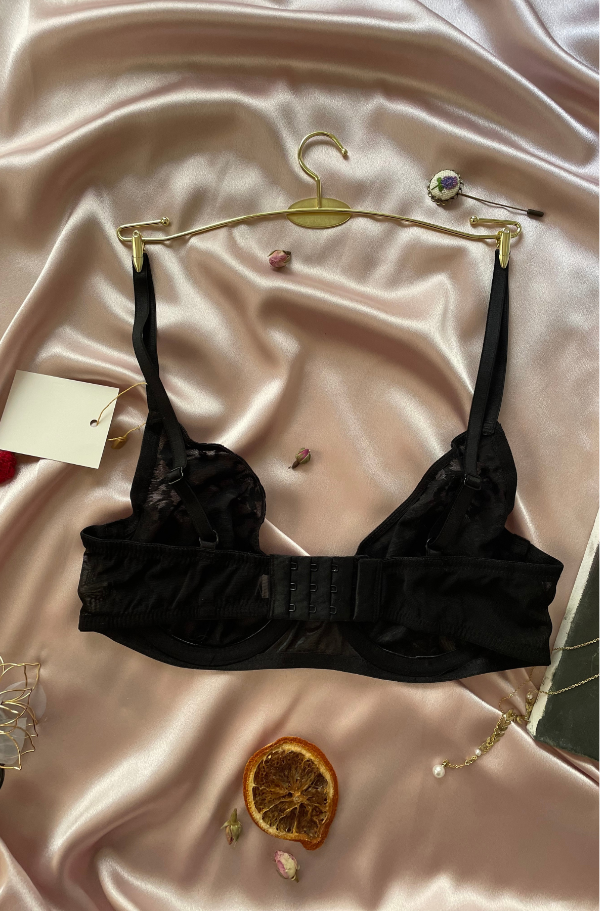 Kadın Siyah Leopar Desenli Balenli Transparan detaylı Günlük Kullanım Sütyen-Isla Siyah - 85