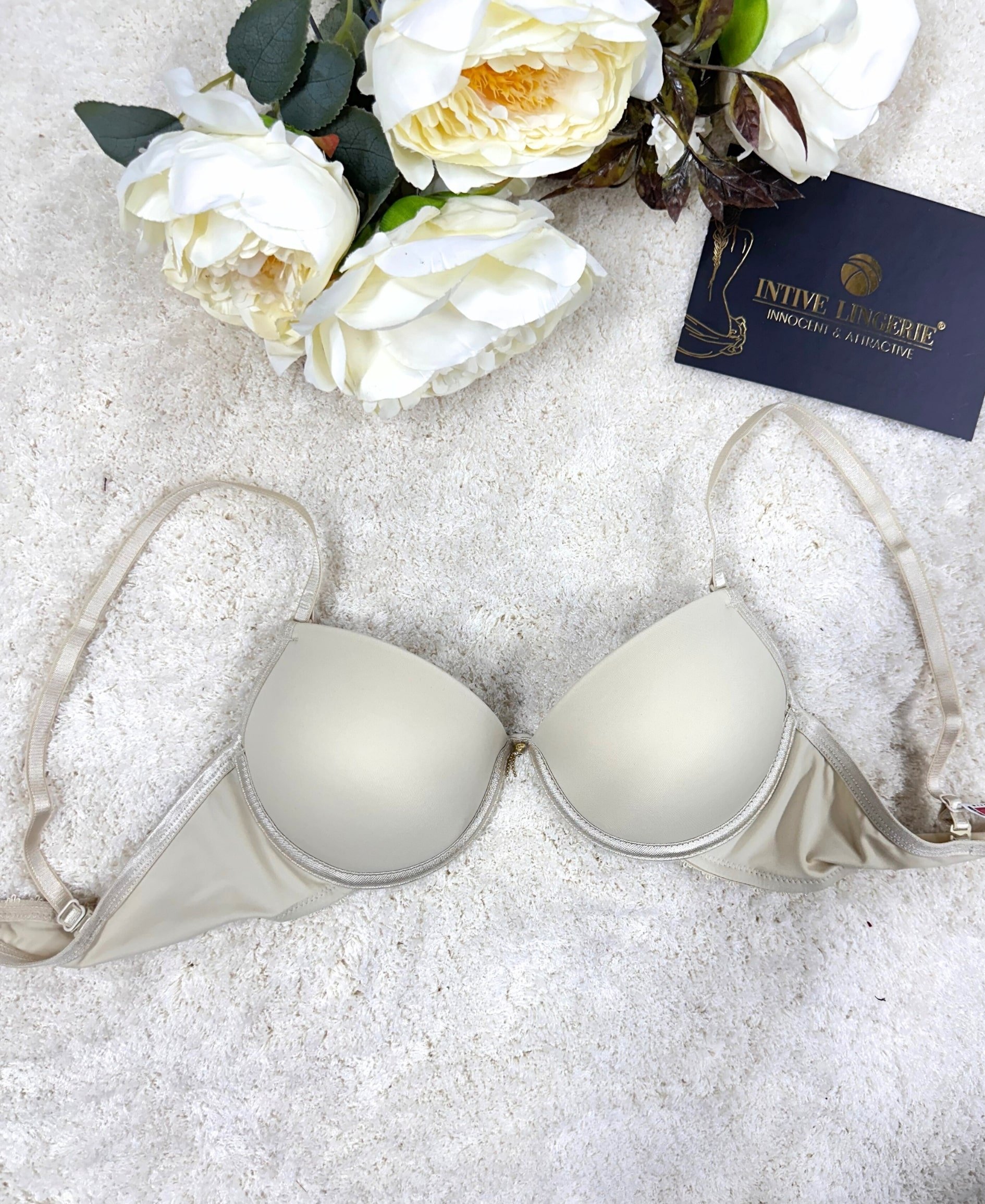 Le Jardin Fleur Basic Push-up Aksesuar Detaylı Sütyen-7055 Ten Rengi - 75B