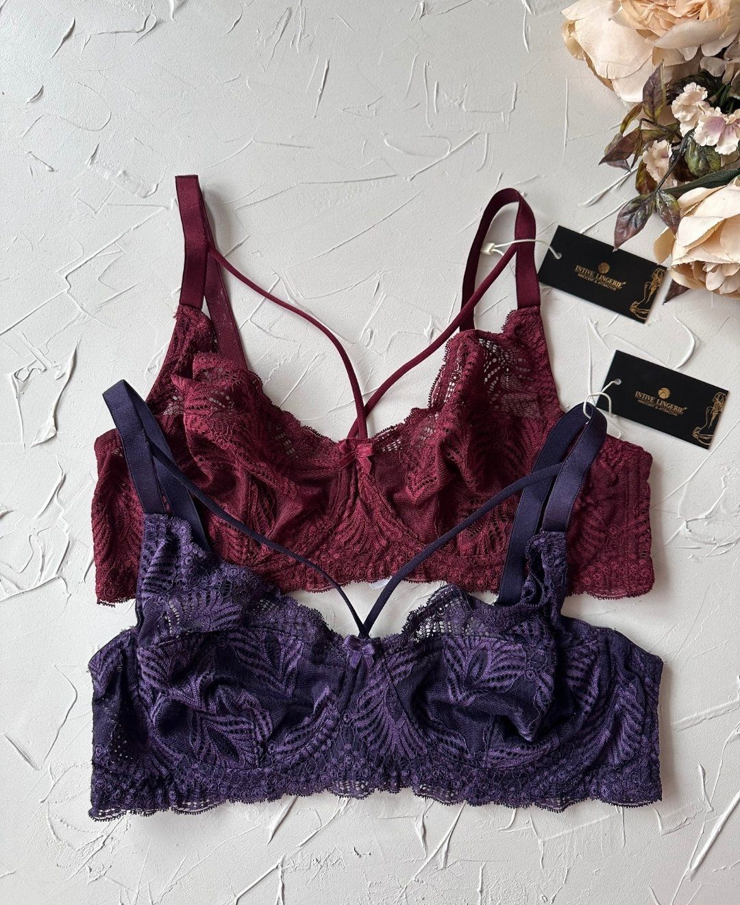 Tyla Dantelli C Cup Önü Şeritli Günlük Kullanım Balenli Şık Toparlayıcı Sütyen Mor - 90C