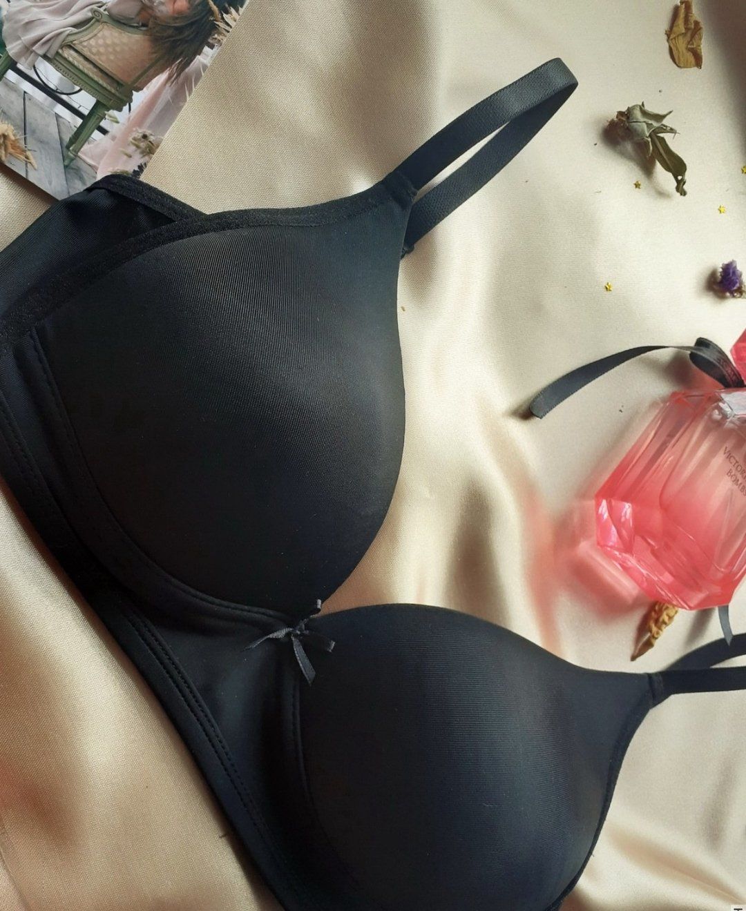 NBB Desteksiz Balensiz İnce Askılı Üçgen Sütyen/Bralet-3680 Siyah - 80B