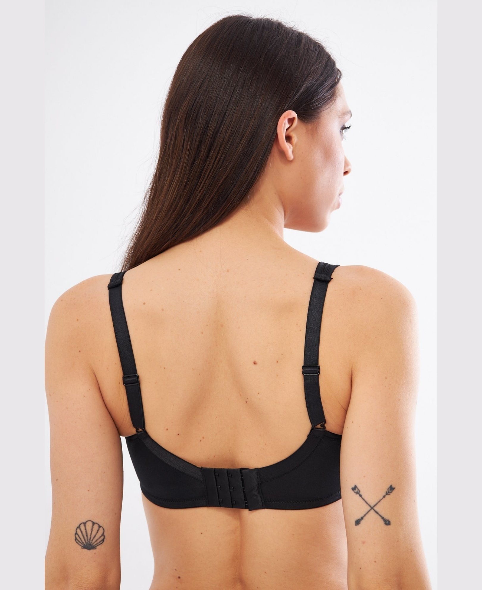 Le Jardin Linda Tül Detaylı Toparlayıcı İnce Soft Cup Sütyen (B-C CUP) -9200 Siyah - 95C