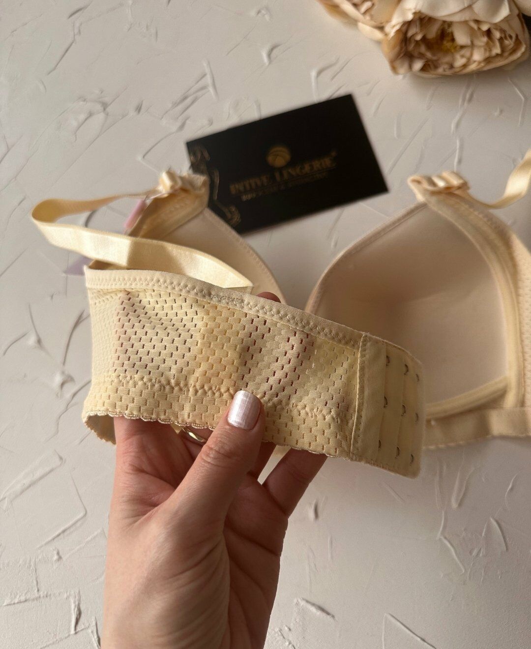 Maria Balensiz Delikli Nefes Alan Aksesuarlı Yandan Destekli Kalın Askılı C Cup Toparlayıcı Sütyen Krem - 95C