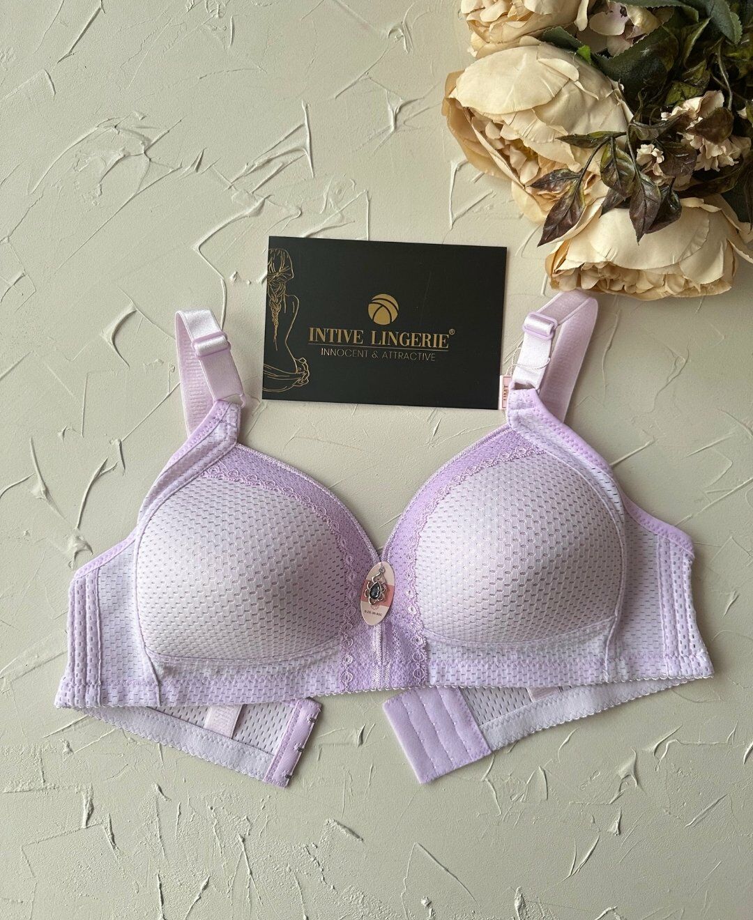 Maria Balensiz Delikli Nefes Alan Aksesuarlı Yandan Destekli Kalın Askılı C Cup Toparlayıcı Sütyen Lila - 95C