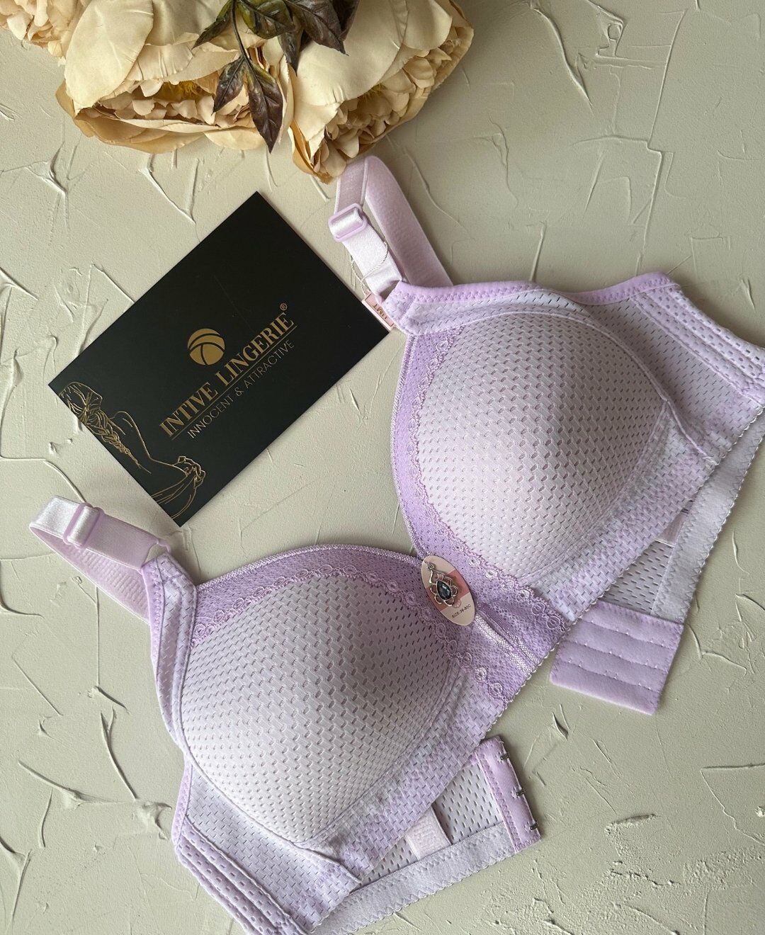 Maria Balensiz Delikli Nefes Alan Aksesuarlı Yandan Destekli Kalın Askılı C Cup Toparlayıcı Sütyen Lila - 95C