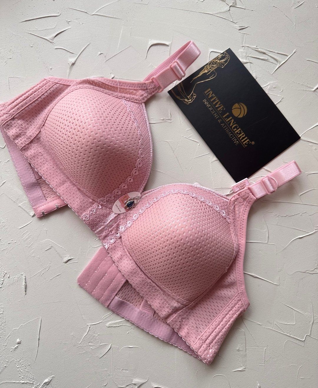 Maria Balensiz Delikli Nefes Alan Aksesuarlı Yandan Destekli Kalın Askılı C Cup Toparlayıcı Sütyen Pembe - 100C