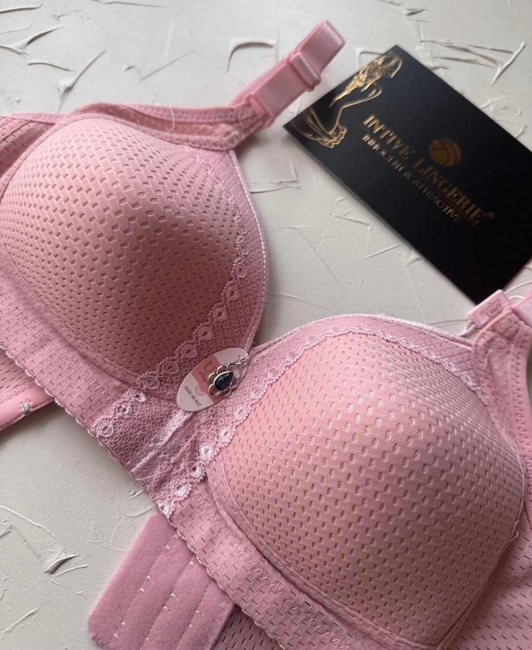 Maria Balensiz Delikli Nefes Alan Aksesuarlı Yandan Destekli Kalın Askılı C Cup Toparlayıcı Sütyen Pembe - 100C