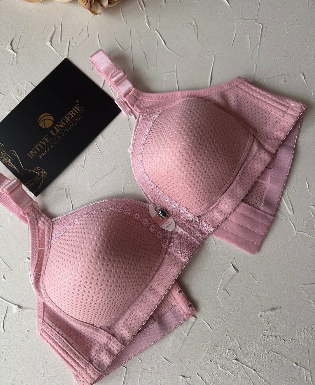 Maria Balensiz Delikli Nefes Alan Aksesuarlı Yandan Destekli Kalın Askılı C Cup Toparlayıcı Sütyen Pembe - 100C