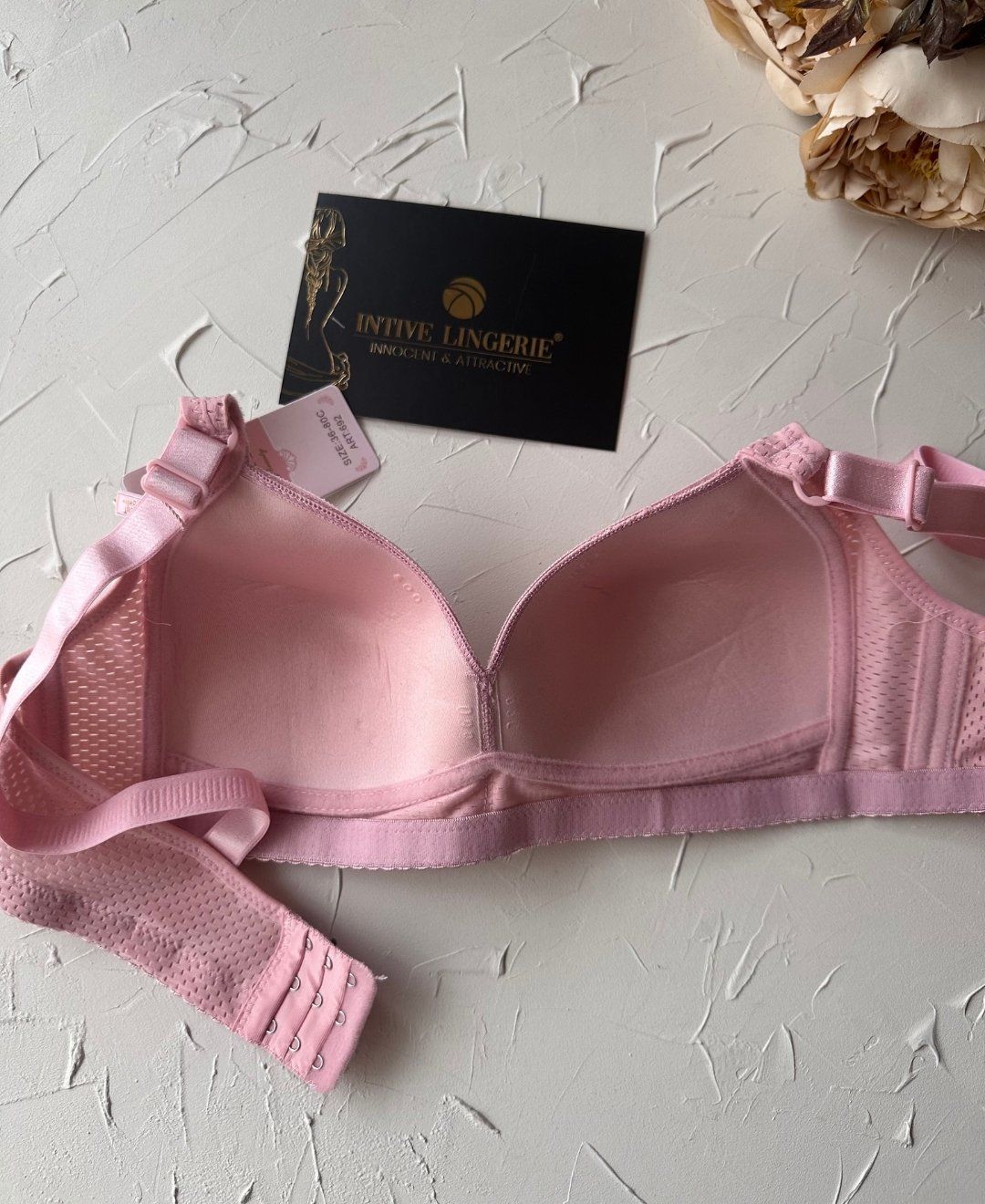 Maria Balensiz Delikli Nefes Alan Aksesuarlı Yandan Destekli Kalın Askılı C Cup Toparlayıcı Sütyen Pembe - 100C