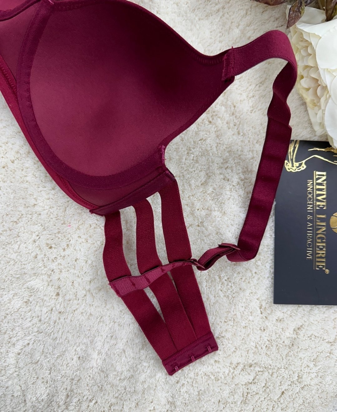 Le Jardin Marilyn Soft Cup Balenli Desteksiz Büyük Beden Sütyen -7015 Bordo - 95