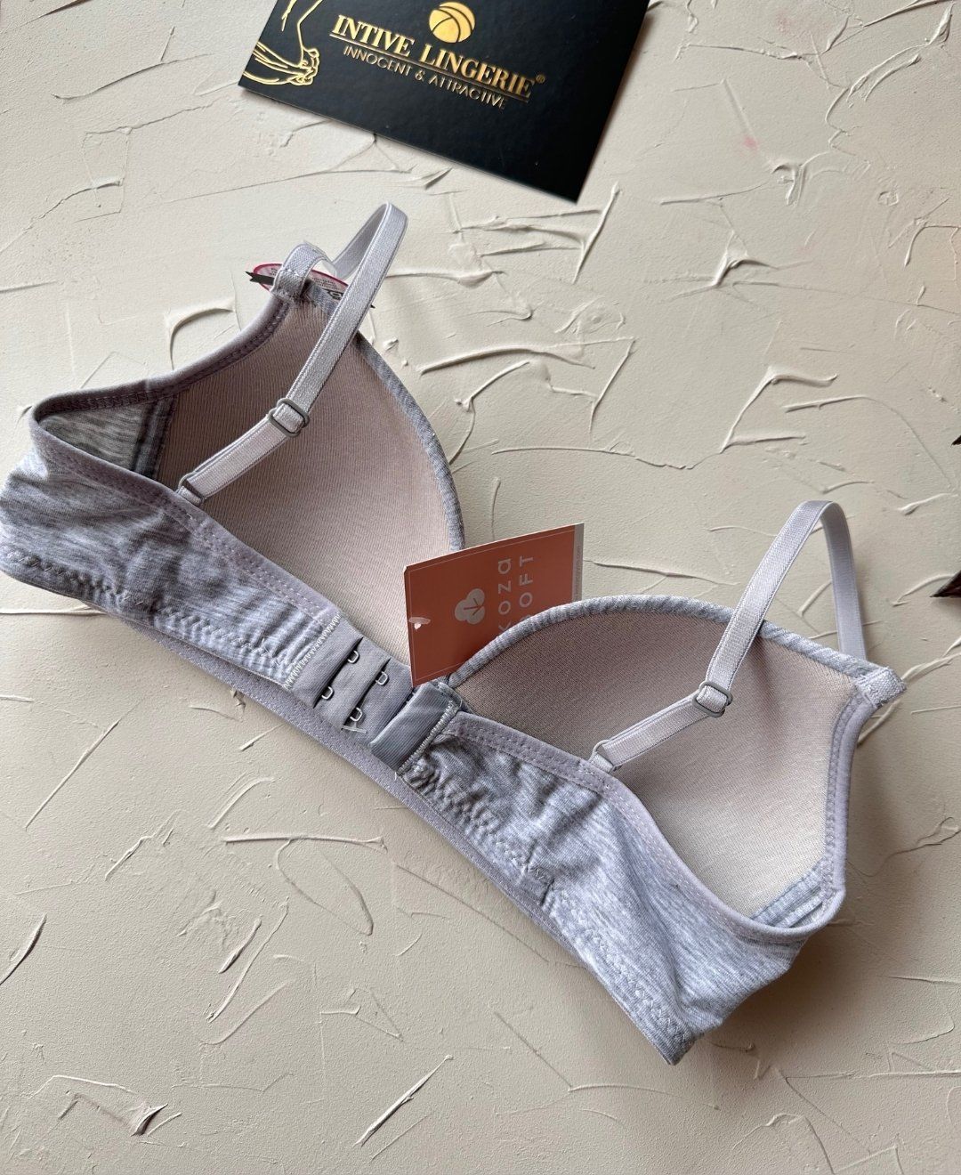 Koza %100 Pamuklu Balensiz İnce Askılı Genç Kız 2'li Alıştırma Sütyeni (Ten-Siyah/Melanj-Ekru) Melanj/Ekru - 70