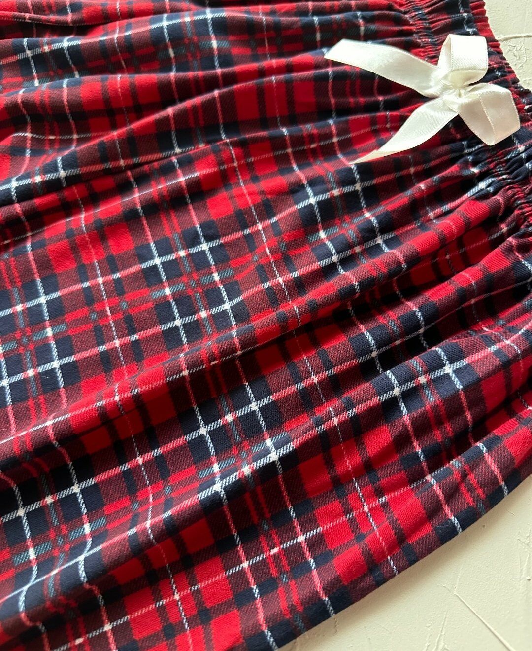 Lindros Kırmızı Siyah Ekose Desen Geniş Beden Seçenekli Kadife Pamuk Pijama Altı (S-4XL) Ekose - 3XL