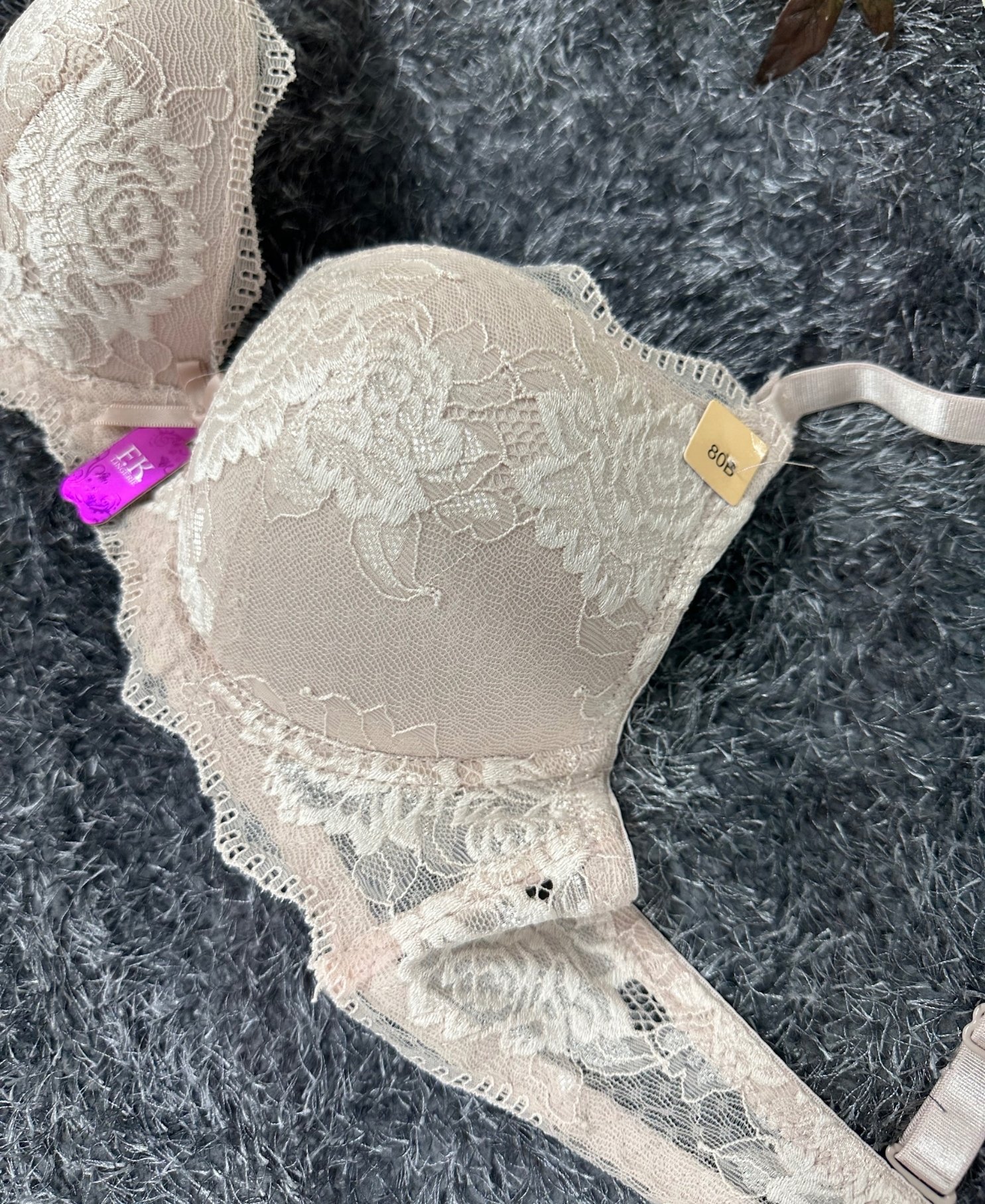 Intive Bride Dantelli Balenli Boş Cup Günlük Kullanım/Fantezi Tek Sütyen (Pudra- Ekru)-1234 Ekru - 85B
