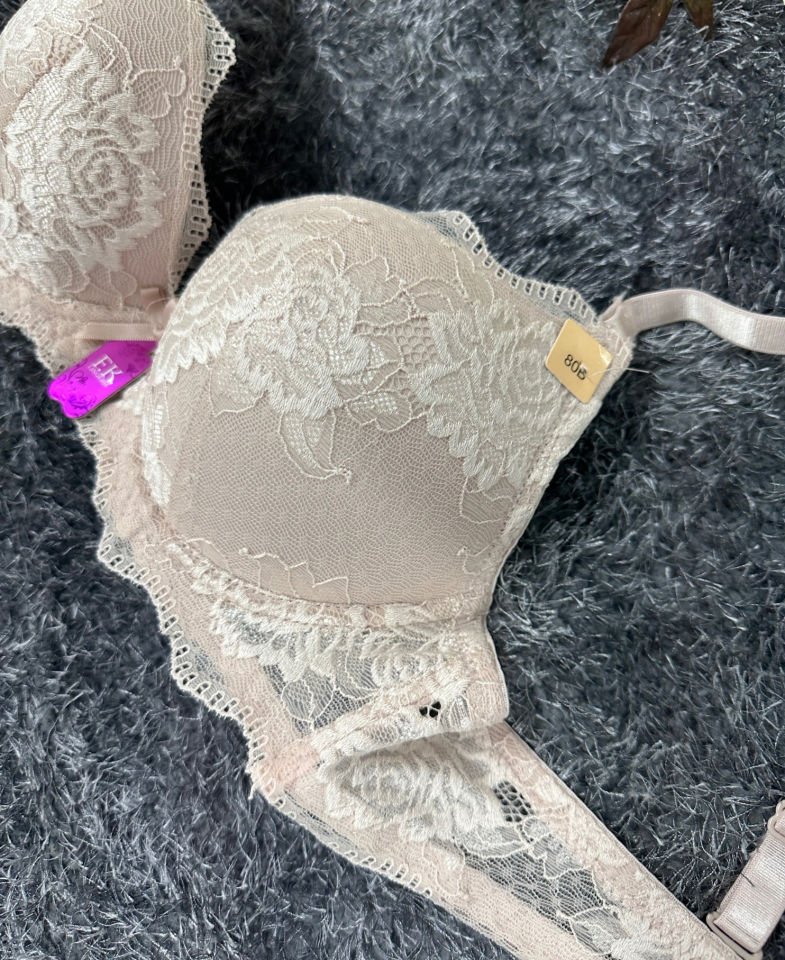 Intive Bride Dantelli Balenli Boş Cup Günlük Kullanım/Fantezi Tek Sütyen (Pudra- Ekru)-1234 Ekru - 85B