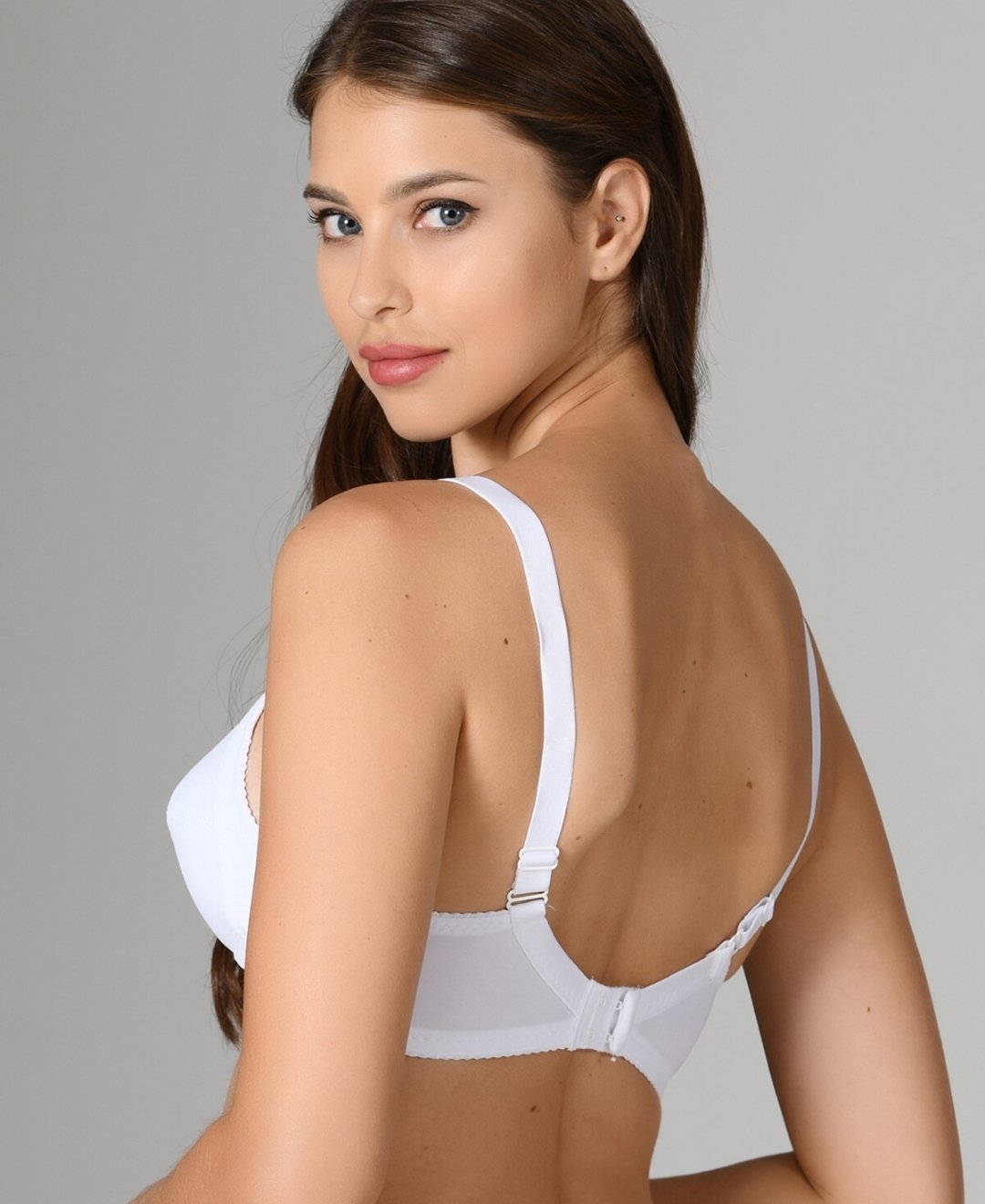NBB Klasik Toparlayıcı Balensiz Desteksiz Penye Micro Sütyen (Beyaz, Siyah,Ten) Beyaz - 110
