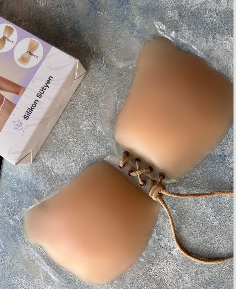 Dekolte Kıyafetler İçin Önden Asansörlü Silikon Görünmez Sütyen -1025
