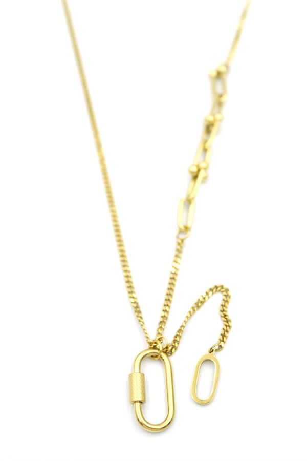 Tf Zincir Kolye - Altın Altın