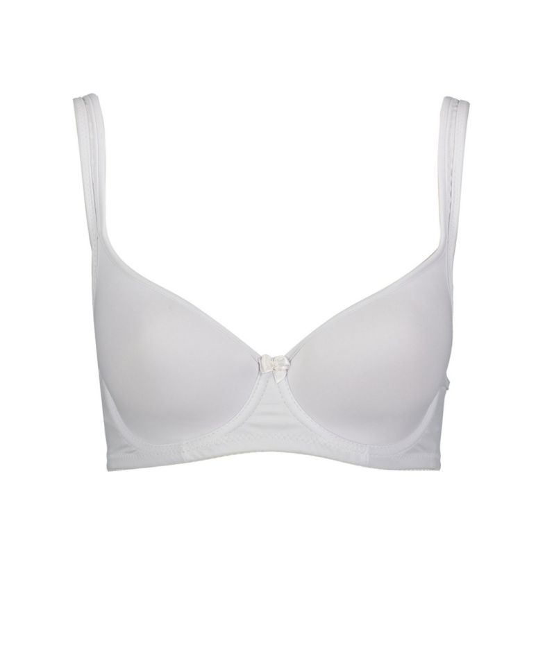 NBB Toparlayıcı Şekillendirici Balenli Basic Sütyen (B-C-D cup) -3613 Beyaz - 80D