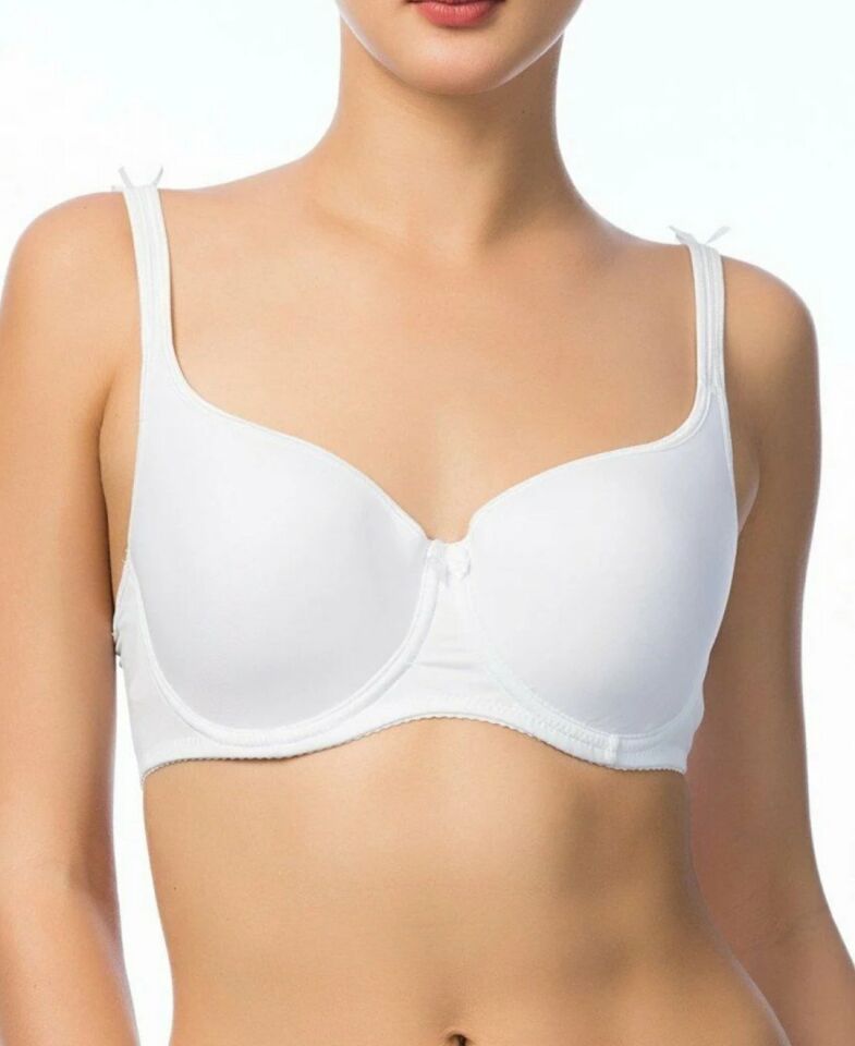 NBB Toparlayıcı Şekillendirici Balenli Basic Sütyen (B-C-D cup) -3613 Beyaz - 90B