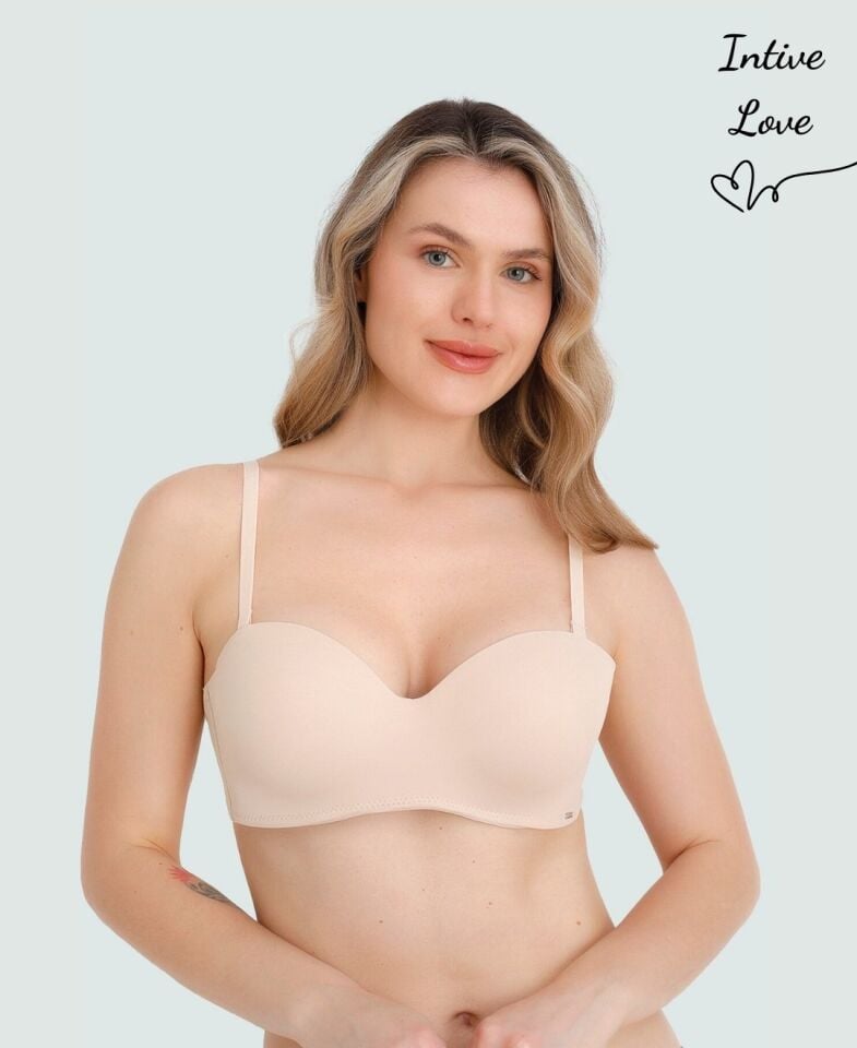 NBB Toparlayıcı Balenli Desteksiz Straplez Sütyen – Askılı & Askısız Kullanım, Siyah Ekru Ten Renk NBB Toparlayıcı Balenli Desteksiz Straplez Sütyen – Askılı & Askısız Kullanım, Siyah Ekru Ten Renk