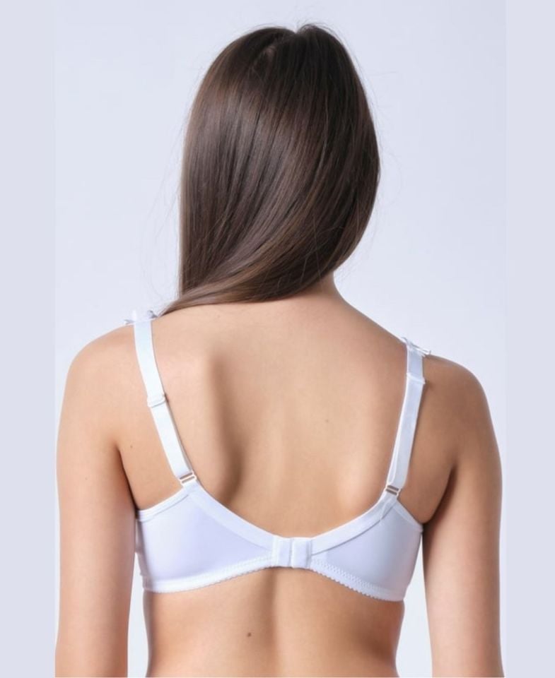 NBB Toparlayıcı Şekillendirici Balenli Basic Sütyen (B-C-D cup) -3613 Beyaz - 75C