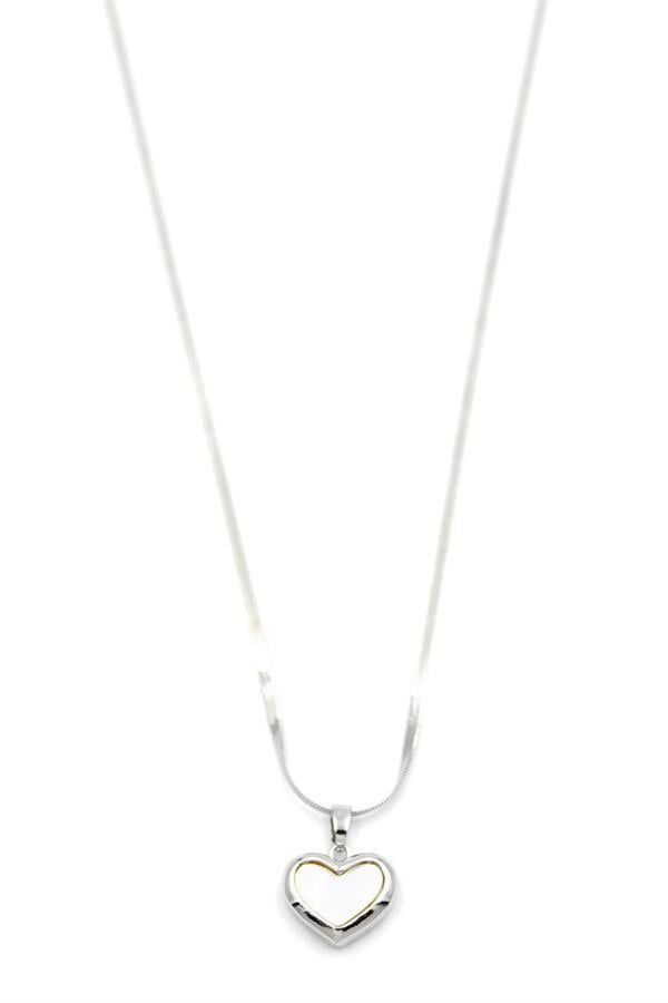 Kalp Kolye - Gümüş Gümüş