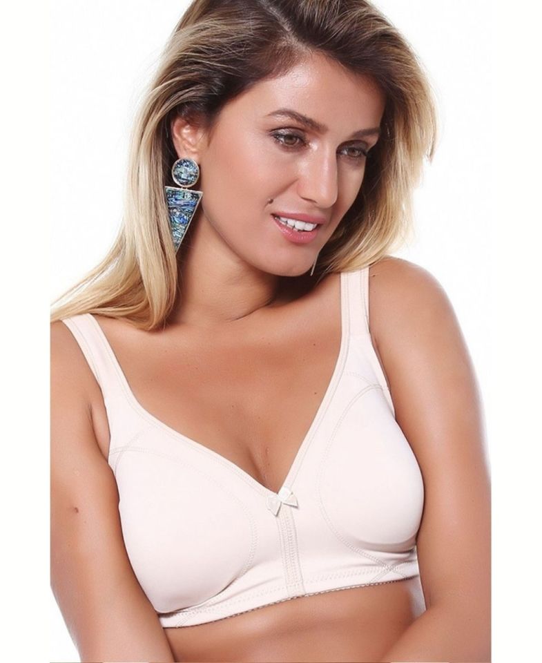 NBB Toparlayıcı Şekillendirici Balensiz Dubleli Micro Basic Sütyen-3565 Ten Rengi - 75