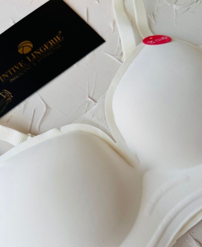 Olivia Balensiz Dikişsiz Lazer Kesim Hafif Destekli Önü Dantel Detaylı Yeni Nesil Sütyen (Intive Özel) Beyaz - 80B