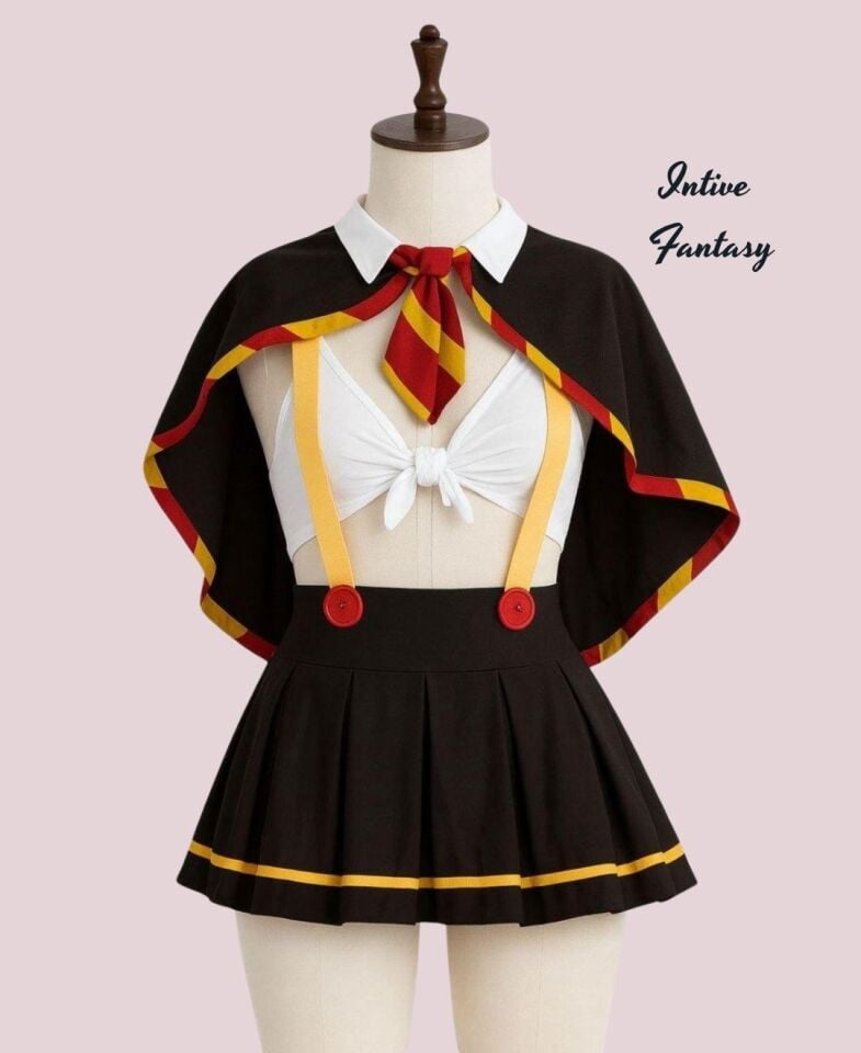 Intive Fantasy Kadın Mini Transparan Siyah Harry Potter Kostümü Siyah - L/XL