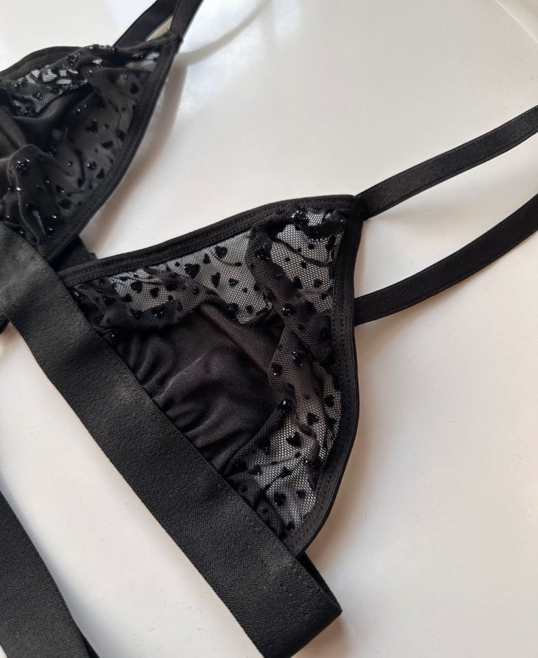 Kadın Seksi Siyah Parlak Kumaşlı Elbise Babydoll Siyah - L/XL