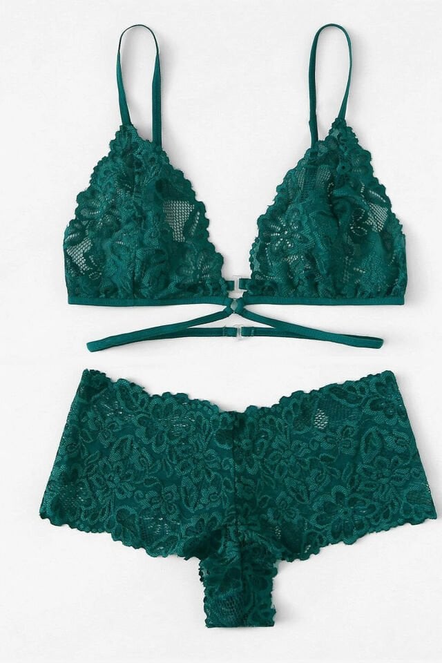 Kadın Yeşil Özel Şık Sütyen Külot Takımı Kadın Yeşil Özel Şık Sütyen Külot Takımı