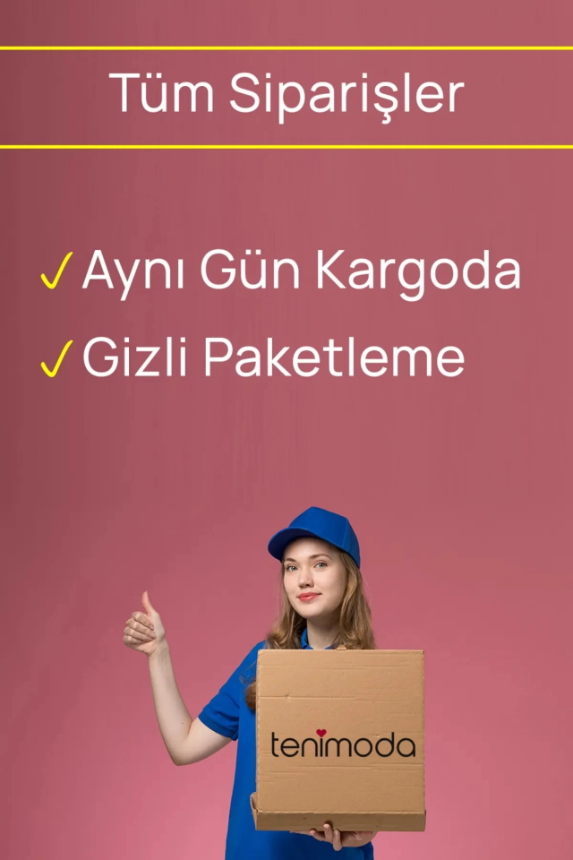 Siyah Fiyonklu Özel Bölgesi Açık Fantazi Külot TM1245 Siyah - L