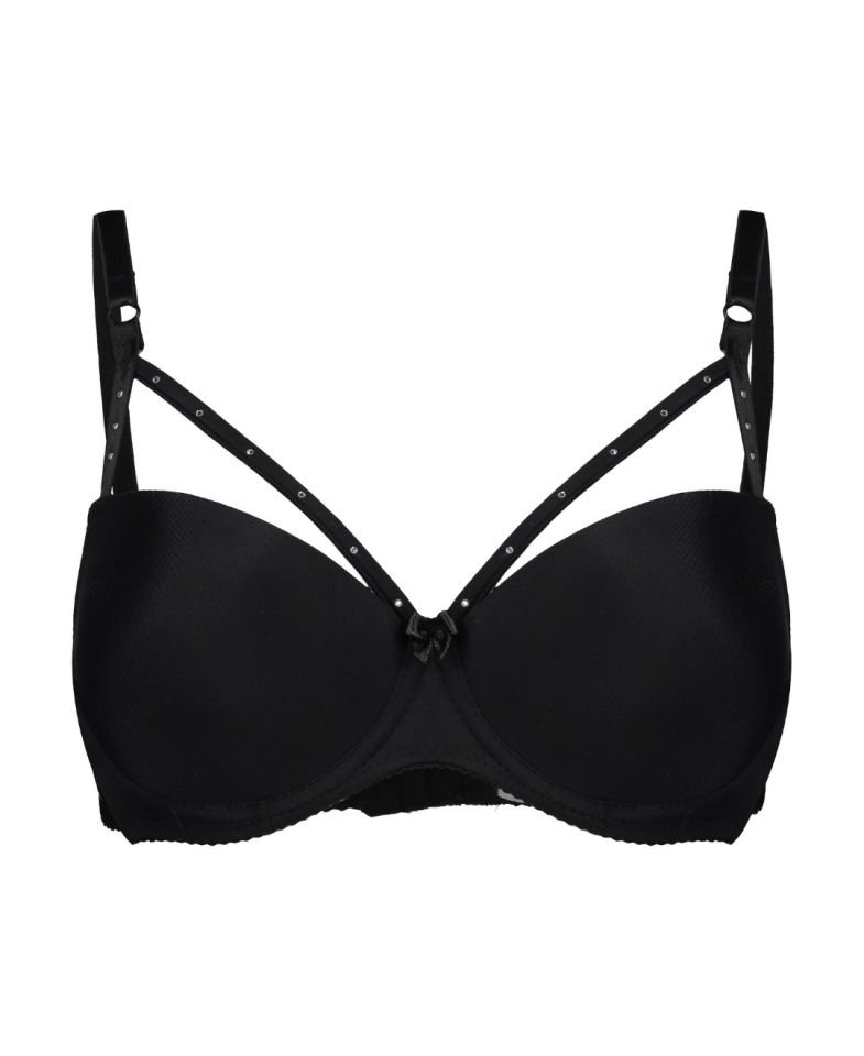 NBB Taş Yapıştırma Dekolte Şerit Detaylı Push-up Sütyen Takım -4011