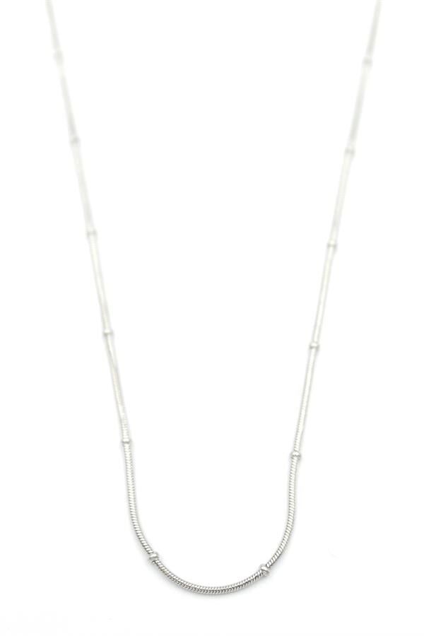 Toplu Yılan Zincir - 45cm - Gümüş Gümüş - 70cm