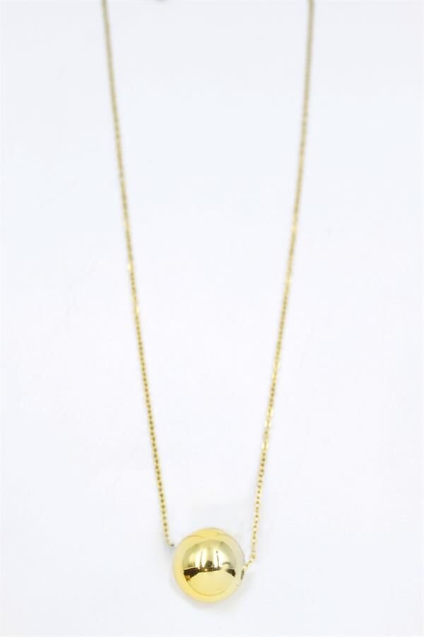 Top Kolye - Altın Altın