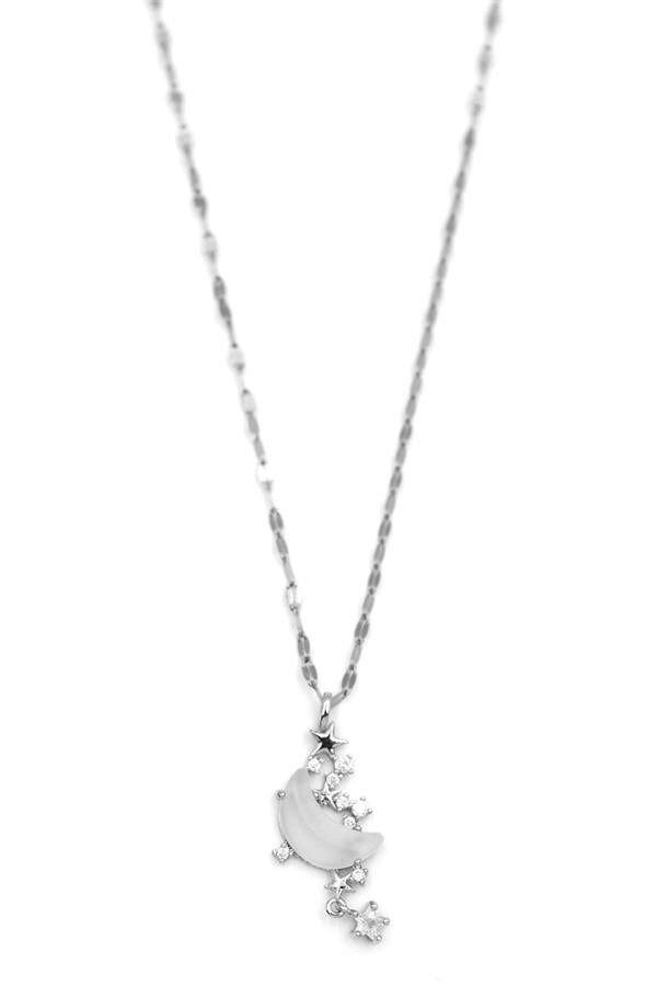 Hilal Kolye - Gümüş Gümüş