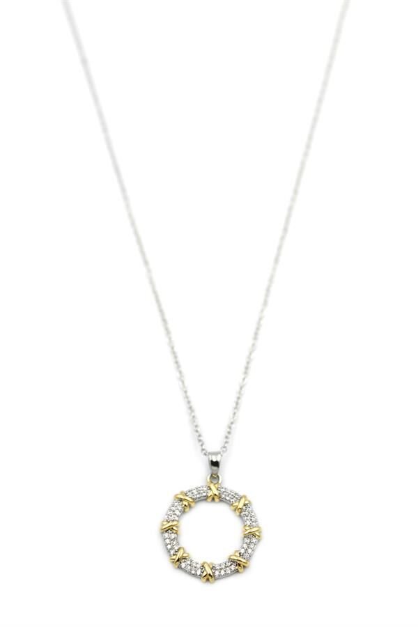 XOX Halka Kolye - Altın Altın