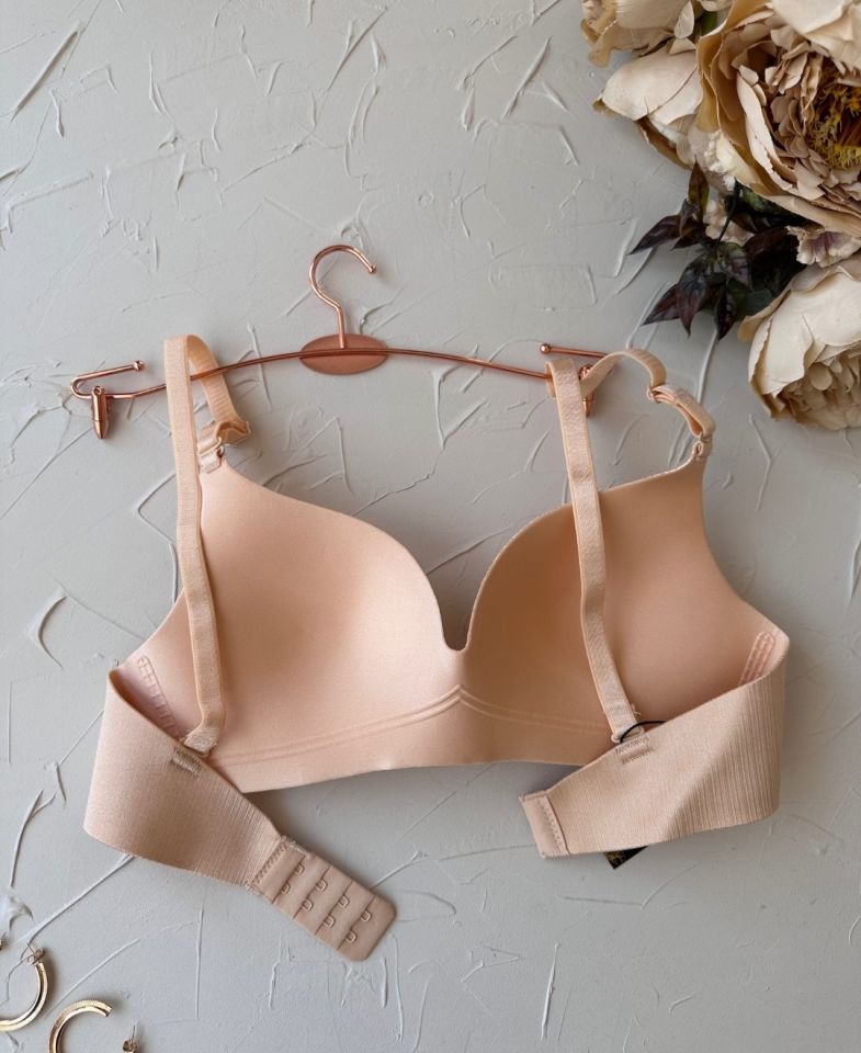 Sabrina İthal Lazer Kesim Balensiz Desteksiz Hafif Yumuşak Sütyen Bej - 75B
