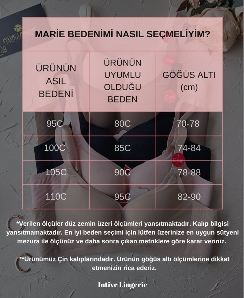 Marie İthal Dikişsiz Balensiz Destekli Toparlayıcı Özellikli Kalın Askılı C Cup Kaliteli Sütyen Pudra  - 80C
