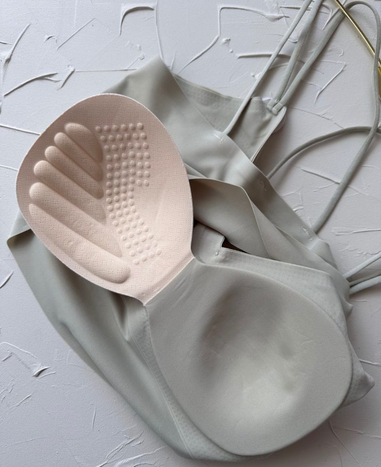 Carma Arkası Çapraz Dekolte İce-Silk Balensiz Dikişsiz Push-up İthal Spandex Sütyen/Büstiyer Su Yeşili - XL/2XL