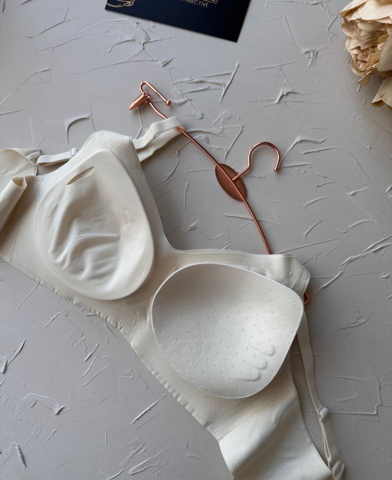 Carma İthal Balensiz Dikişsiz İce-Silk Yarı Push-up İnce Askılı Sütyen Ekru - S