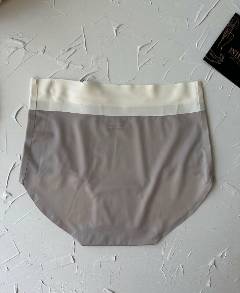 Alina Dikişsiz İz Yapmaz Yüksek Bel Üstün Kalite Beli Yazılı Hafif Slip Vizon - XL