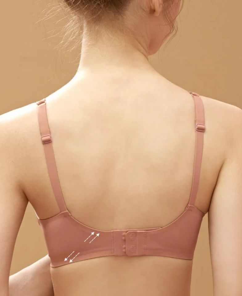 Carma İthal Balensiz Dikişsiz İce-Silk Yarı Push-up İnce Askılı Sütyen Pudra  - 2XL