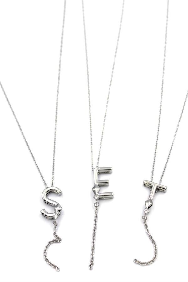 Uzak Şehir Harf Kolye - Gümüş Gümüş