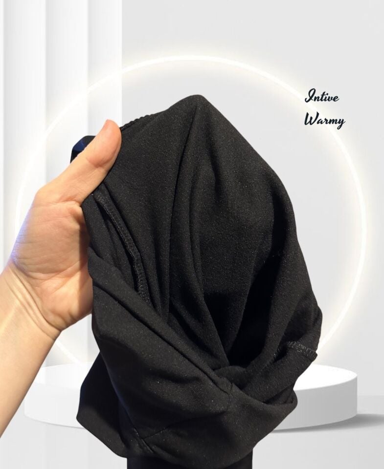 MyLuvi Siyah Scuba Dalgıç Kumaş İçi İnce Şardonlu İz Yapmaz Toparlayıcı Yoga Fitness İçin Tayt Siyah - M