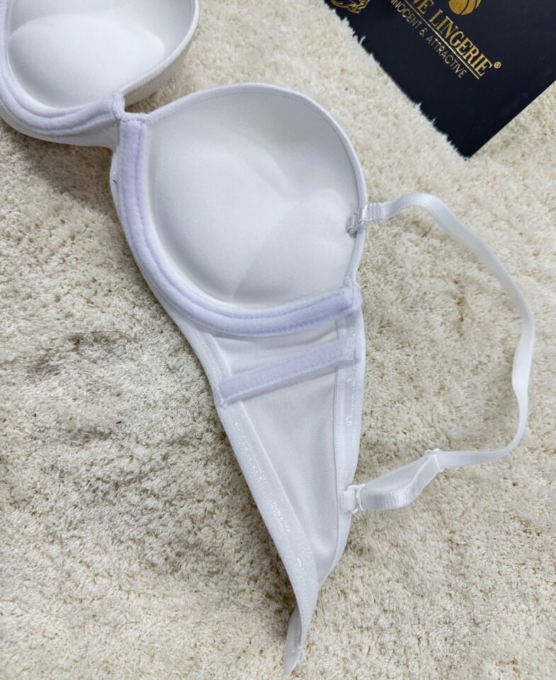 Le Jardin Blanche Double Push-up Silikonlu Askılı/Askısız Sütyen -7036 Beyaz - 85B