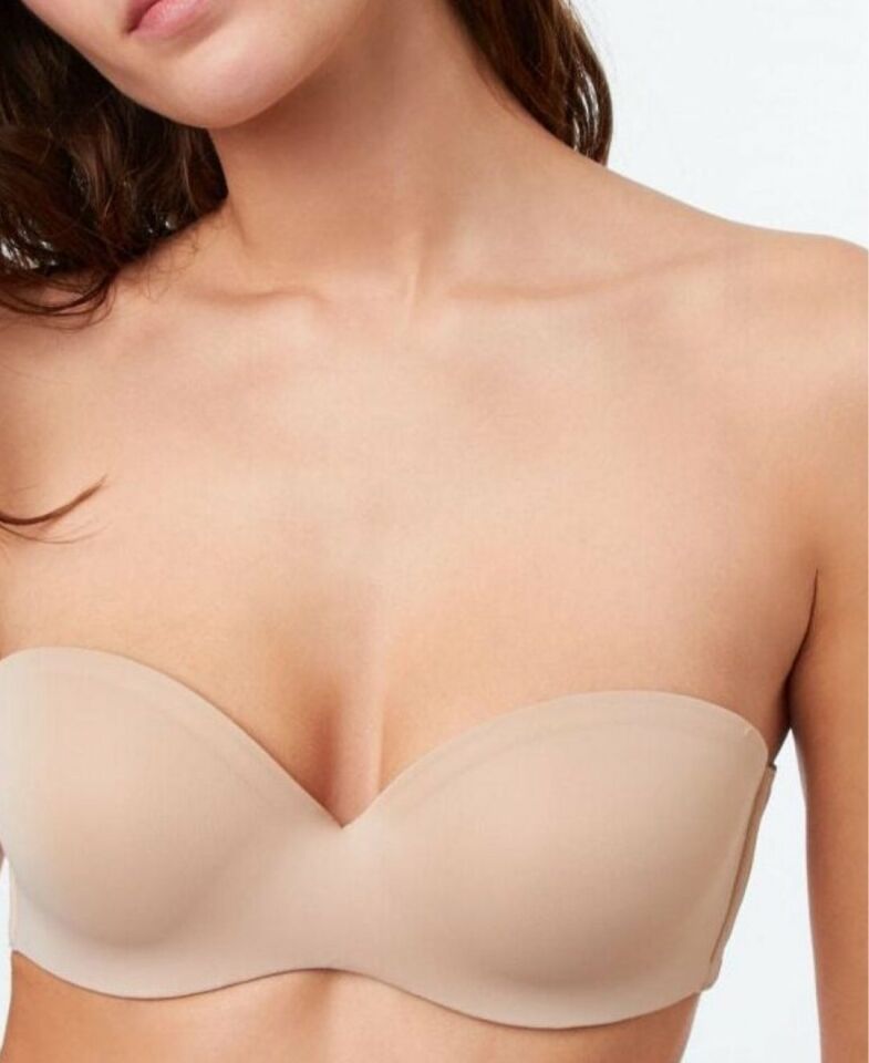 Revolution Bra Sırtsız Yanlardan Yapıştırma Straplez Hafif Destekli Sütyen Ten Rengi - 85B
