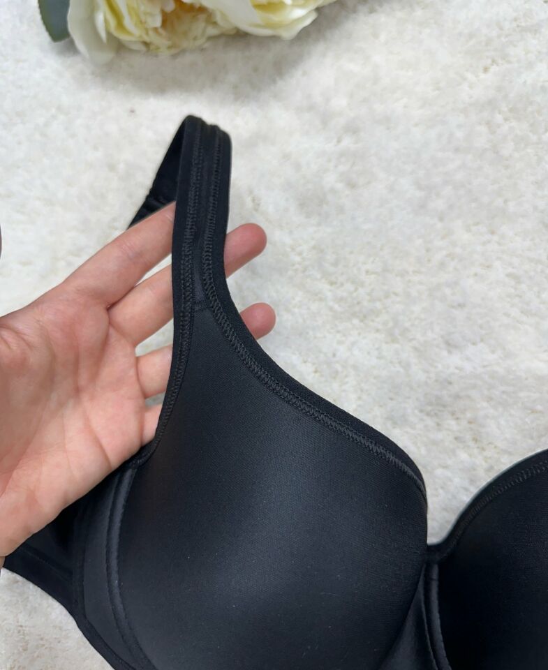 Le Jardin C Cup Balenli Desteksiz Basic Toparlayıcı Sütyen-9720 Siyah - 95C