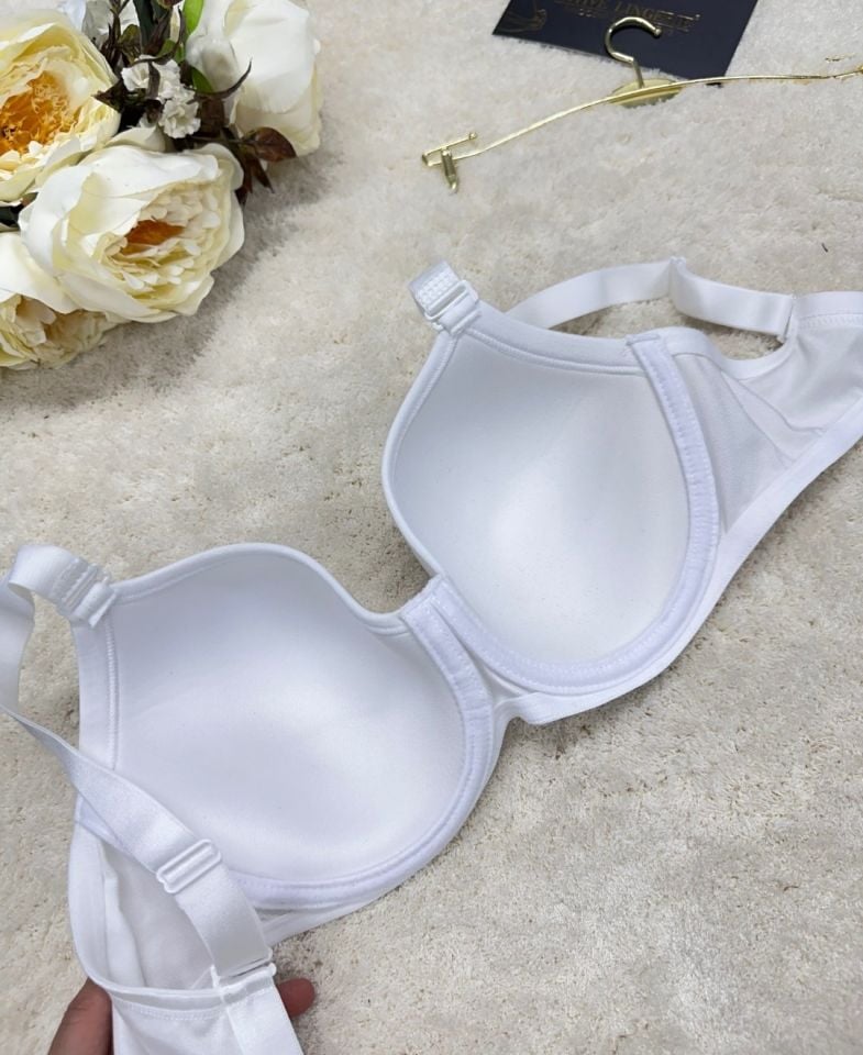 Le Jardin Daphne C Cup Balenli Çıkarılabilir Askılı Toparlayıcı Sütyen-9100 Beyaz - 80C