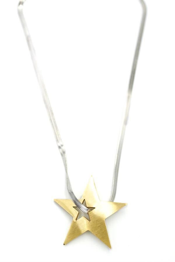 Yıldız Kolye - Altın Altın